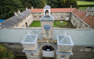 New perspectives on photography overhead at a stately home by Footprint Photography